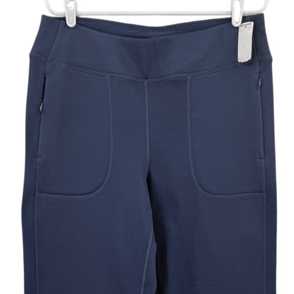 Lands End Women's Straight Leg Navy Fleece Active Pants Size L/P (14-16) NWOT - Picture 3 of 10